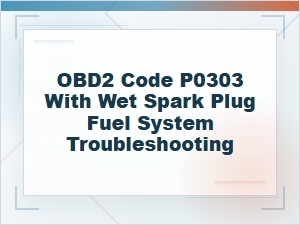 Obd2 Code P0303 and Wet Spark Plug Fuel Troubleshooting